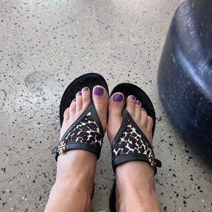 Black Tory Burch sandals